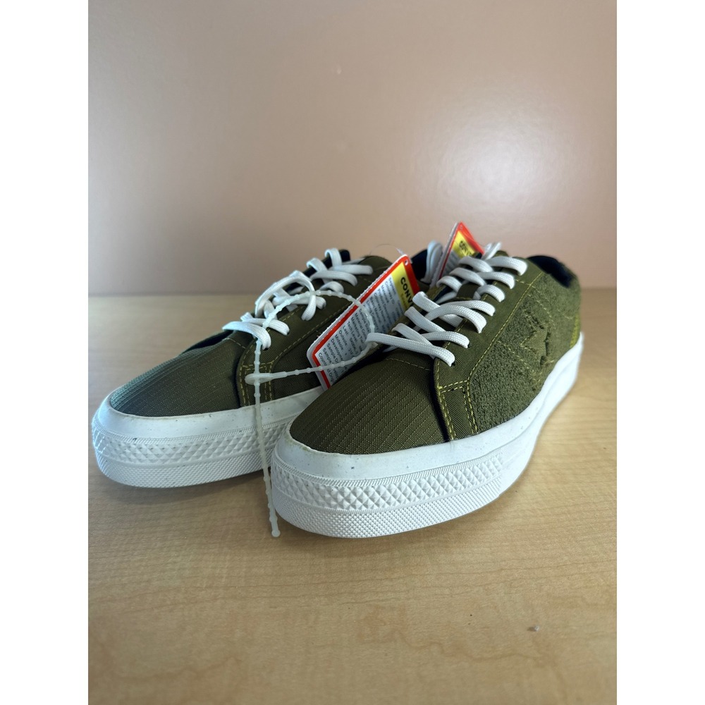 Converse One Star Renew Dark Moss Green Ripstop Salesman Sample Sneakers 172349C